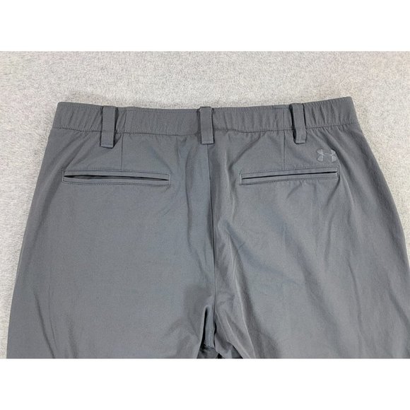 Under Armour 100% Polyester Chino Shorts (Men's 38) Gray - Picture 10 of 11